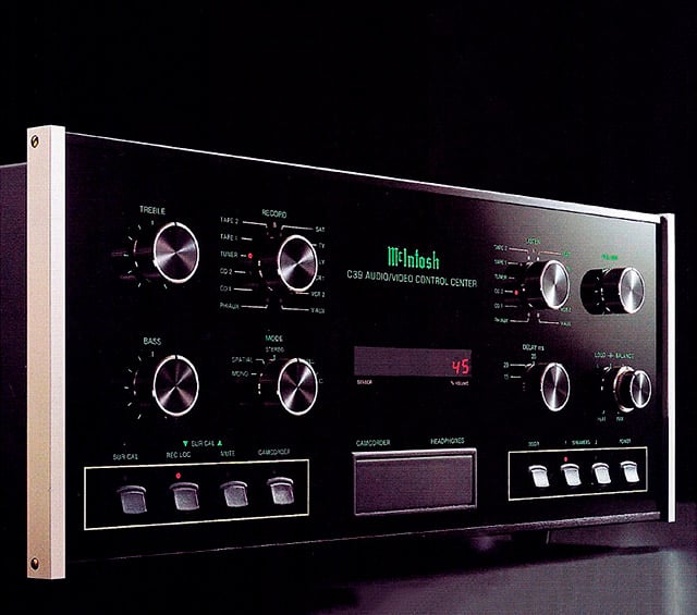 The C39 A/V control center, MC7106 six-channel amplifier and HT loudspeakers: the industry's first complete THX-certified system