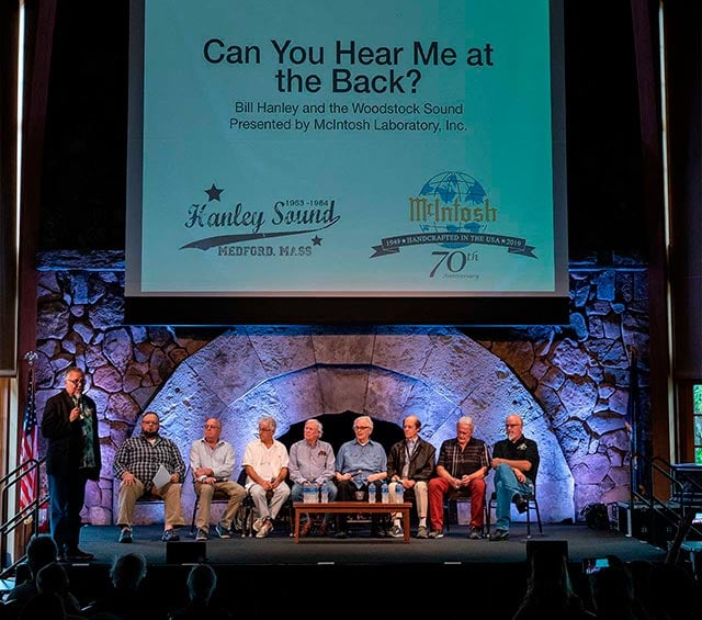 Bethel Woods, 2019: the Woodstock 50th-anniversary panel on Bill Hanley and the festival's sound