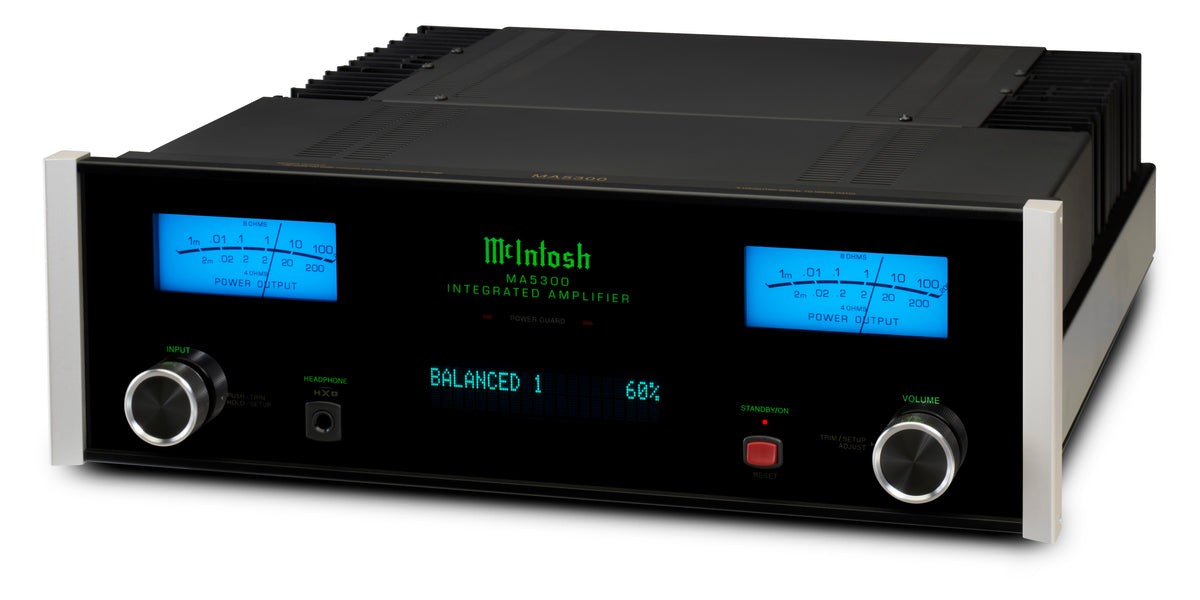 McIntosh MA5300 integrated amplifier angle view