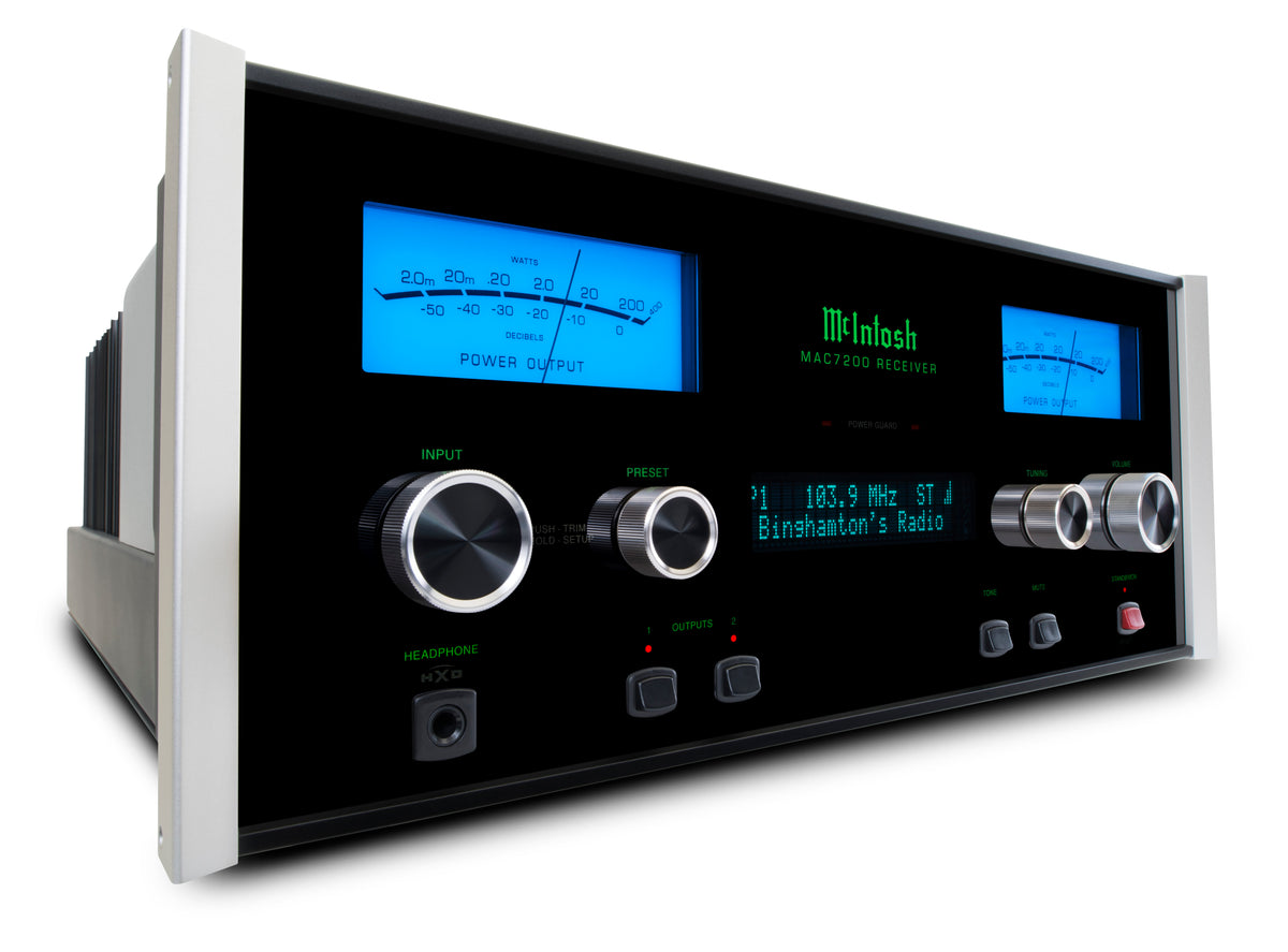 McIntosh MAC7200 receiver low-angle front view