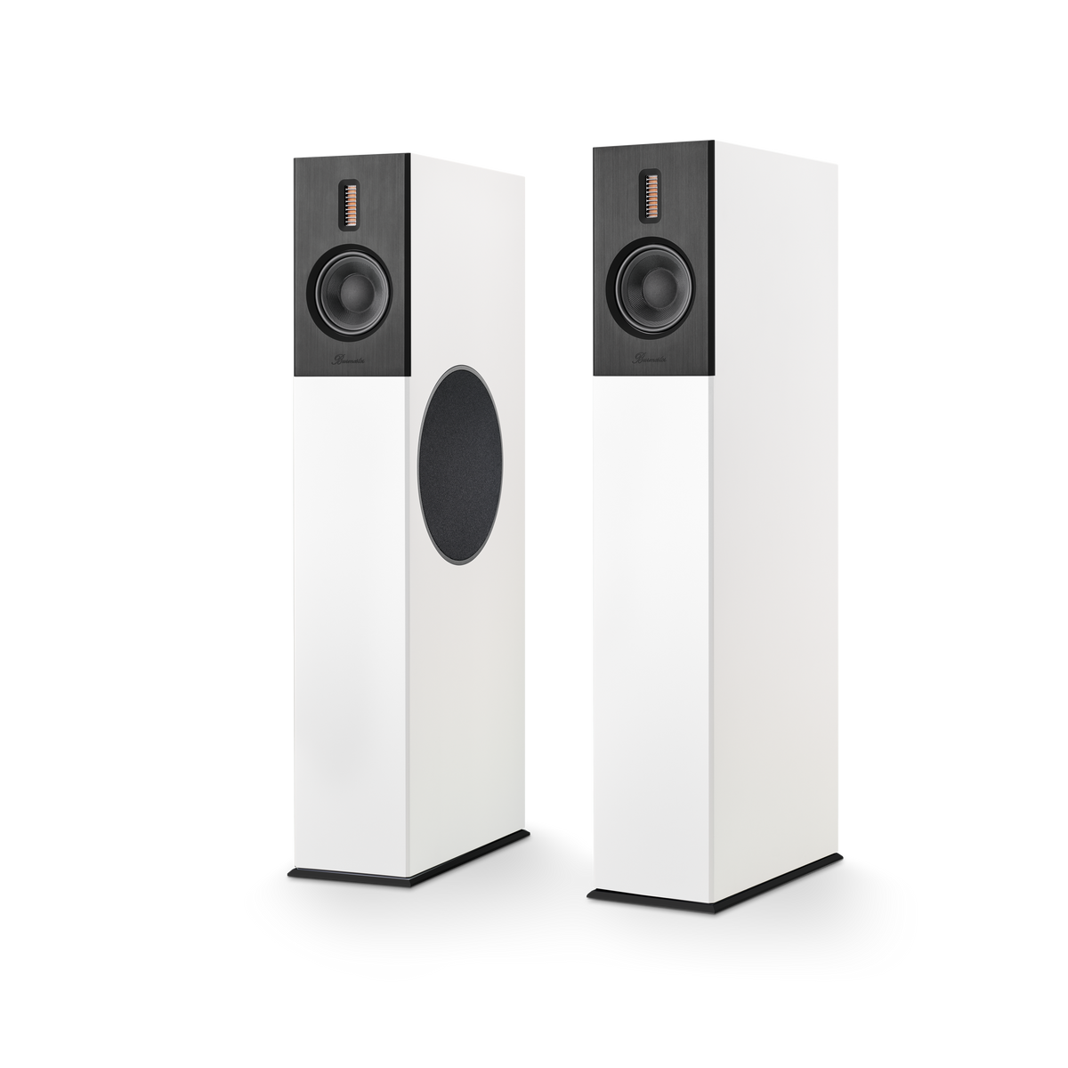 Burmester B38 white cabinet, black front