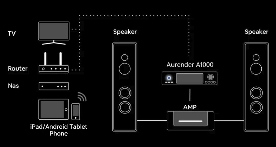 Aurender A1000 High-Performance Analog Player with Advanced Connectivity
