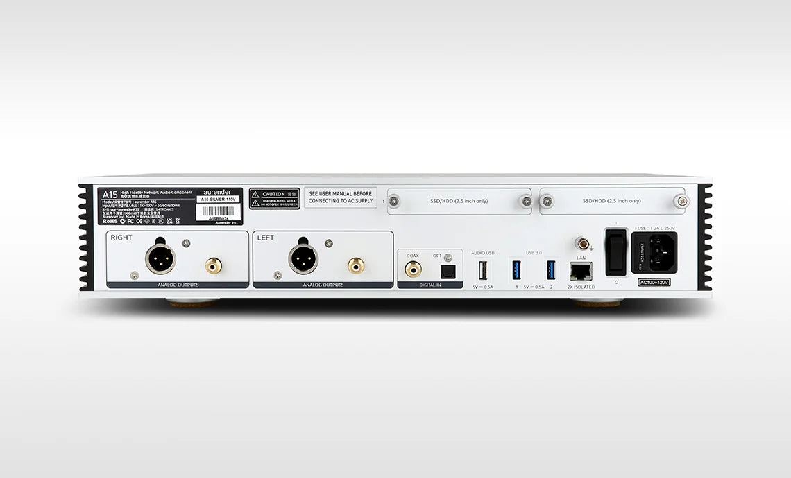 Aurender A15 High-End Network Music Player with Dual-Mono DAC
