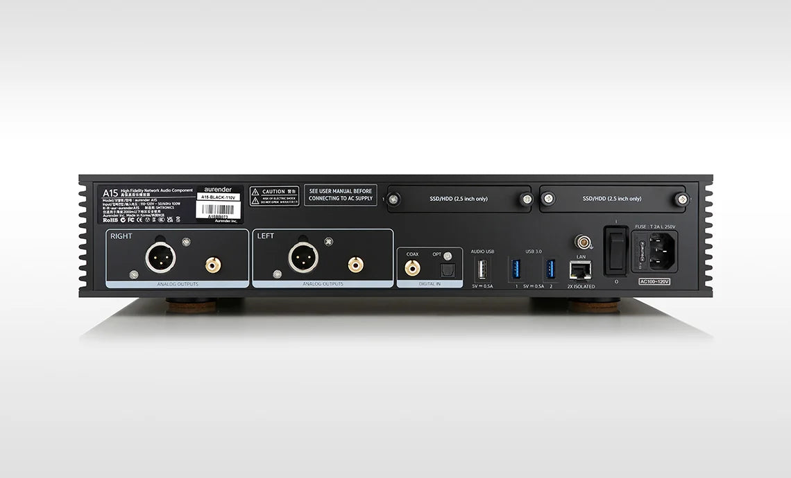 Aurender A15 High-End Network Music Player with Dual-Mono DAC