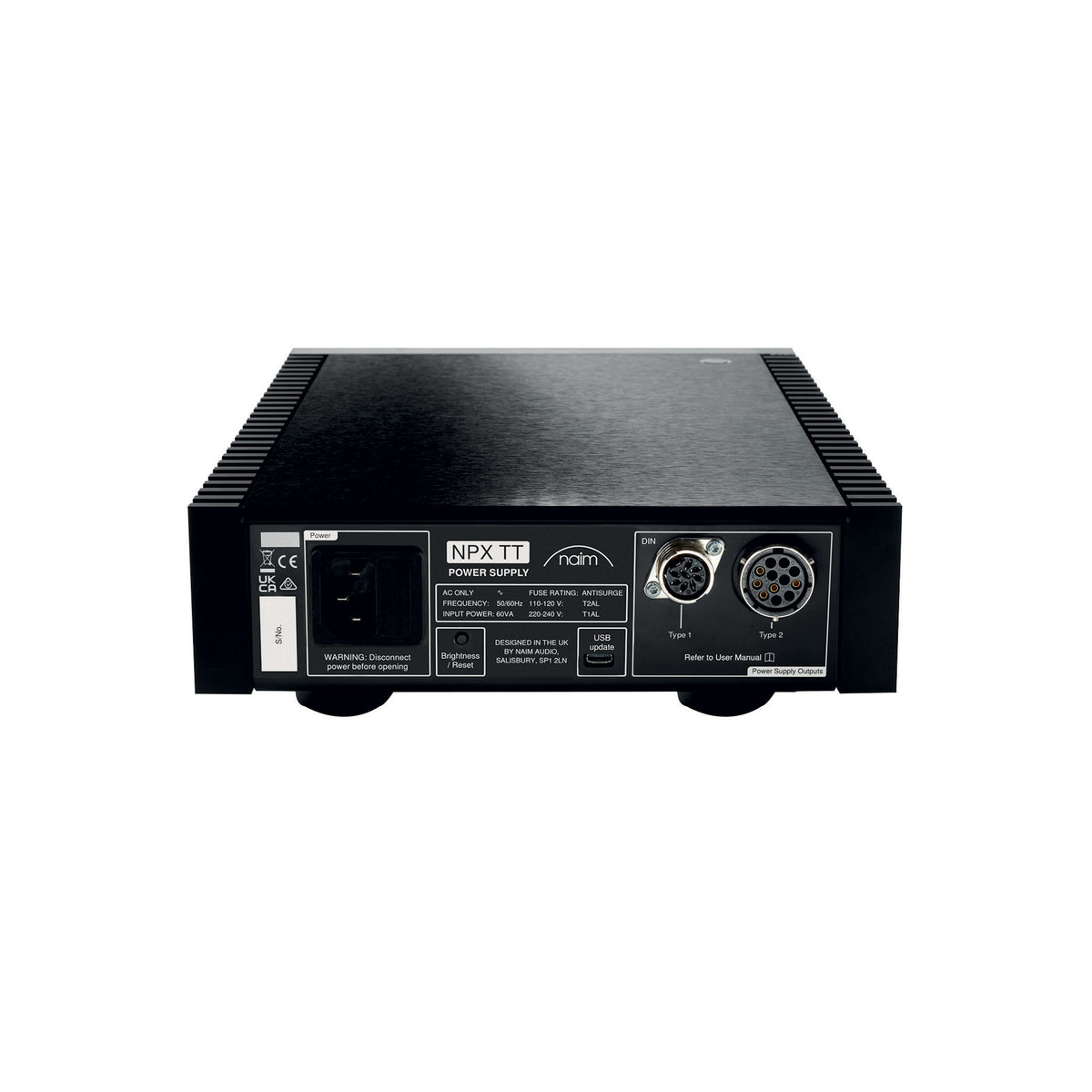 Naim NPX TT rear panel and connections