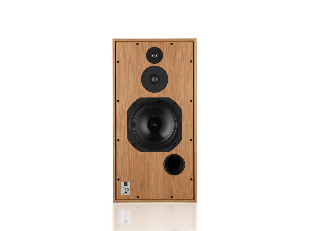 Harbeth SHL5plus XD2 in Oak, front angle