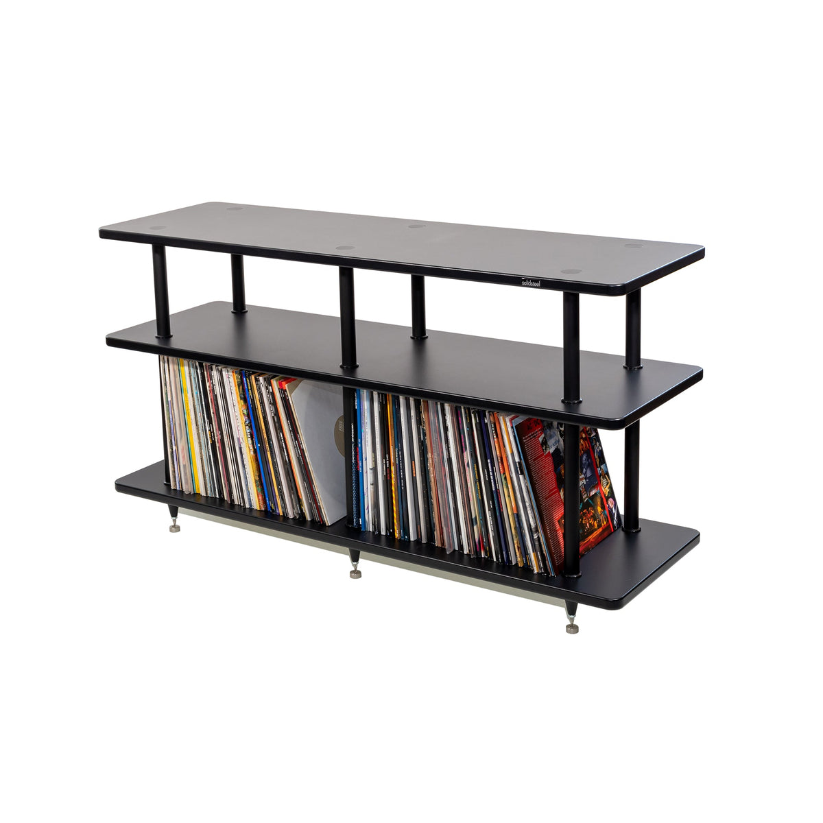 Solidsteel VL-3 Vinyl Library Rack in Black