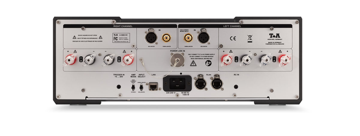T+A A 3000 HV High-Voltage Stereo Power Amplifier Dual-Mono Design
