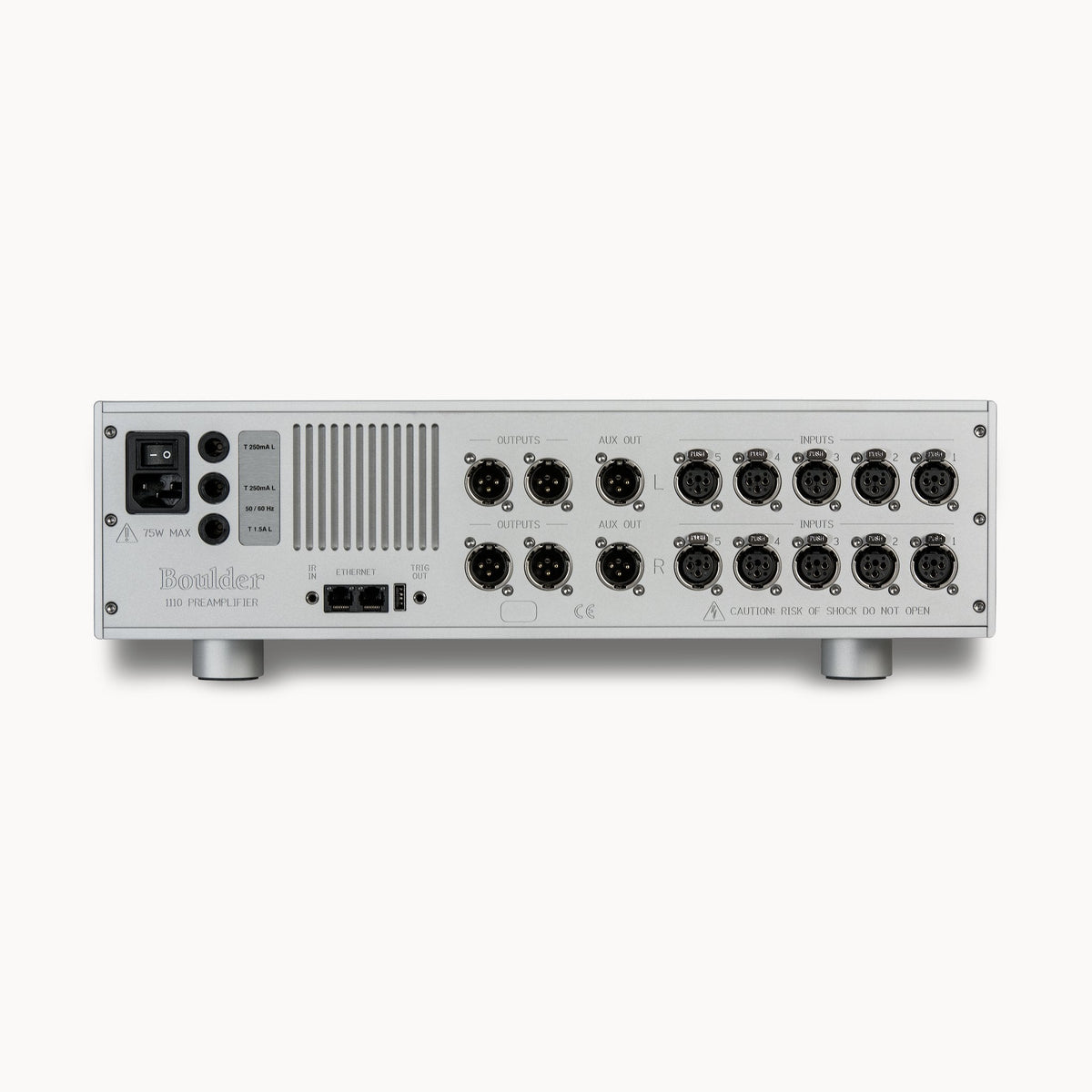 Boulder 1110 Preamplifier – rear view