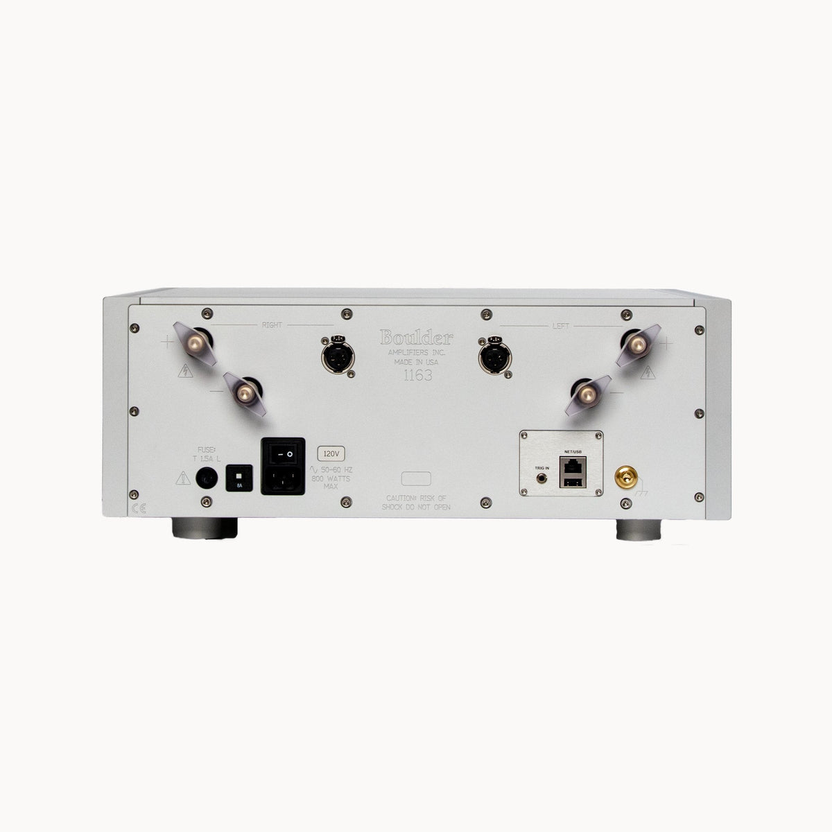 Boulder 1163 Stereo Amplifier – rear view