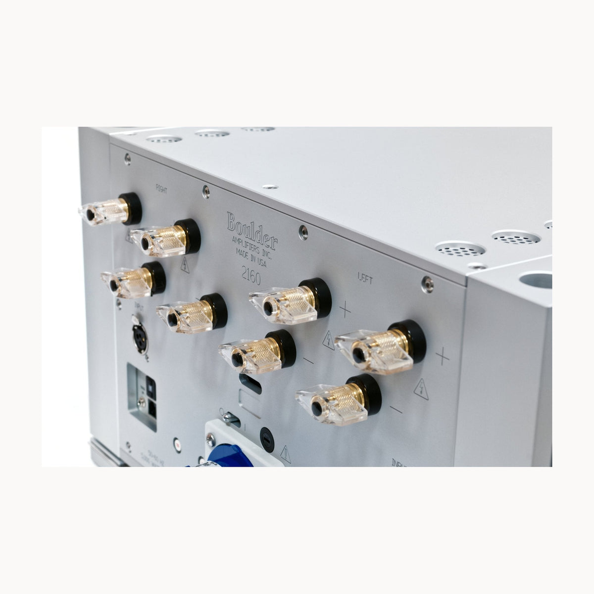 Boulder 2160 Stereo Amplifier – rear detail view