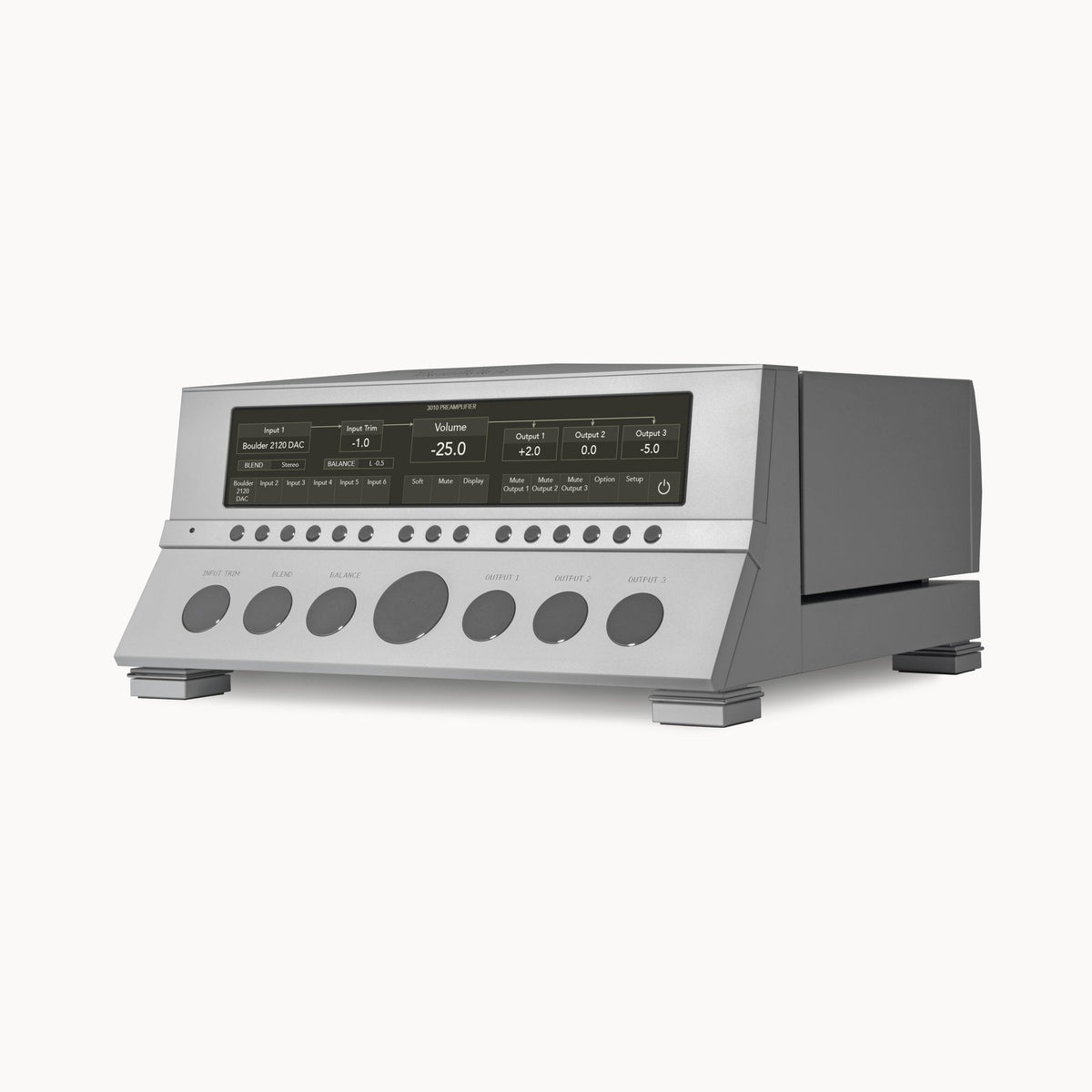Boulder 3010 Preamplifier – three quarter view