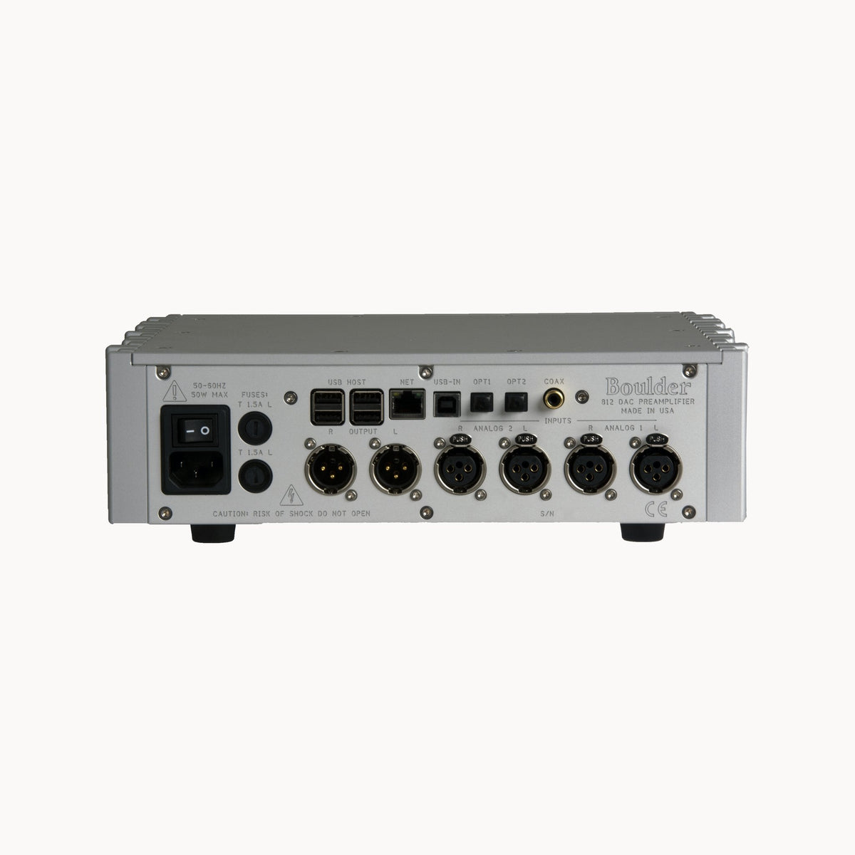 Boulder 812 Preamplifier – rear view
