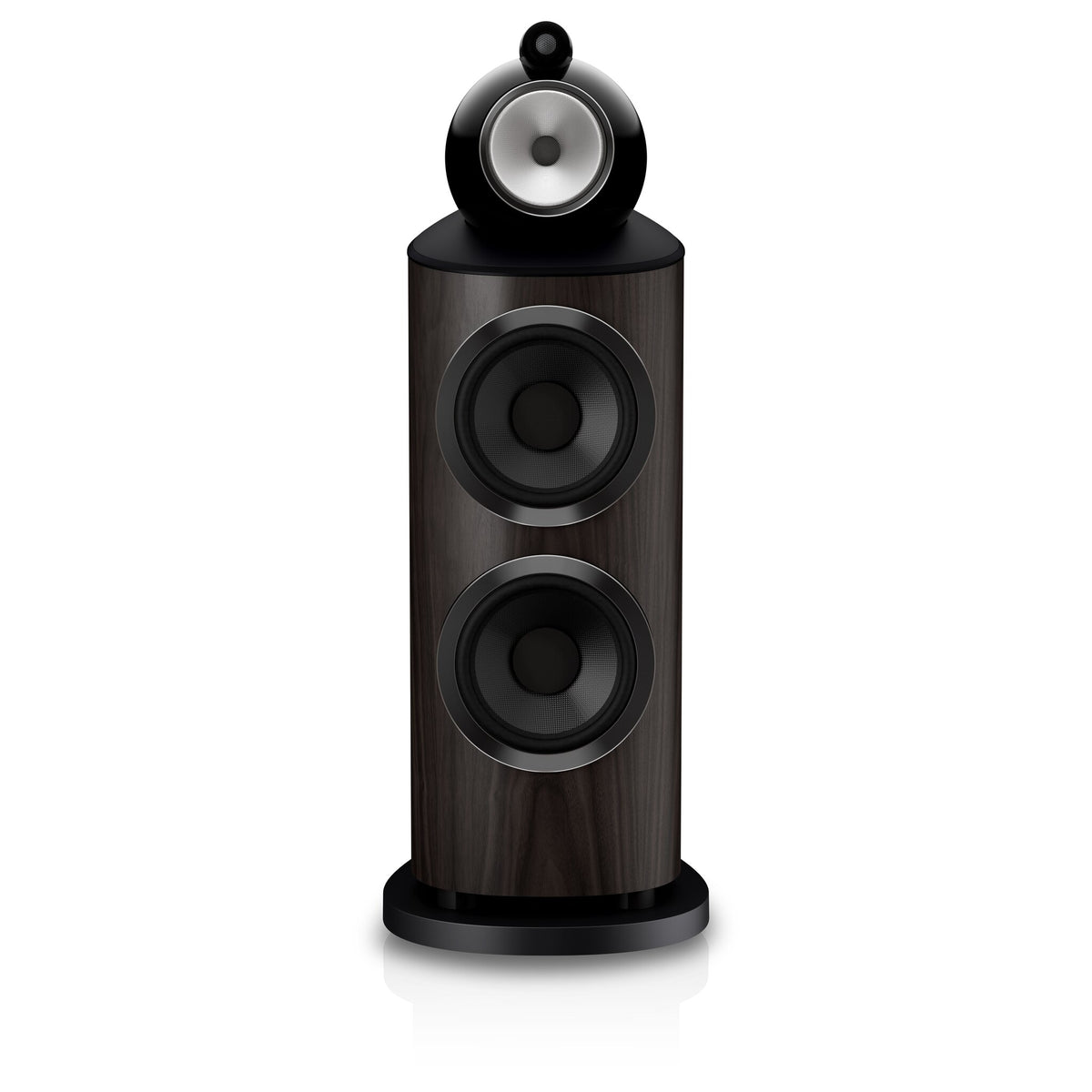 Bowers & Wilkins 801 D5 in Dark Walnut, front view