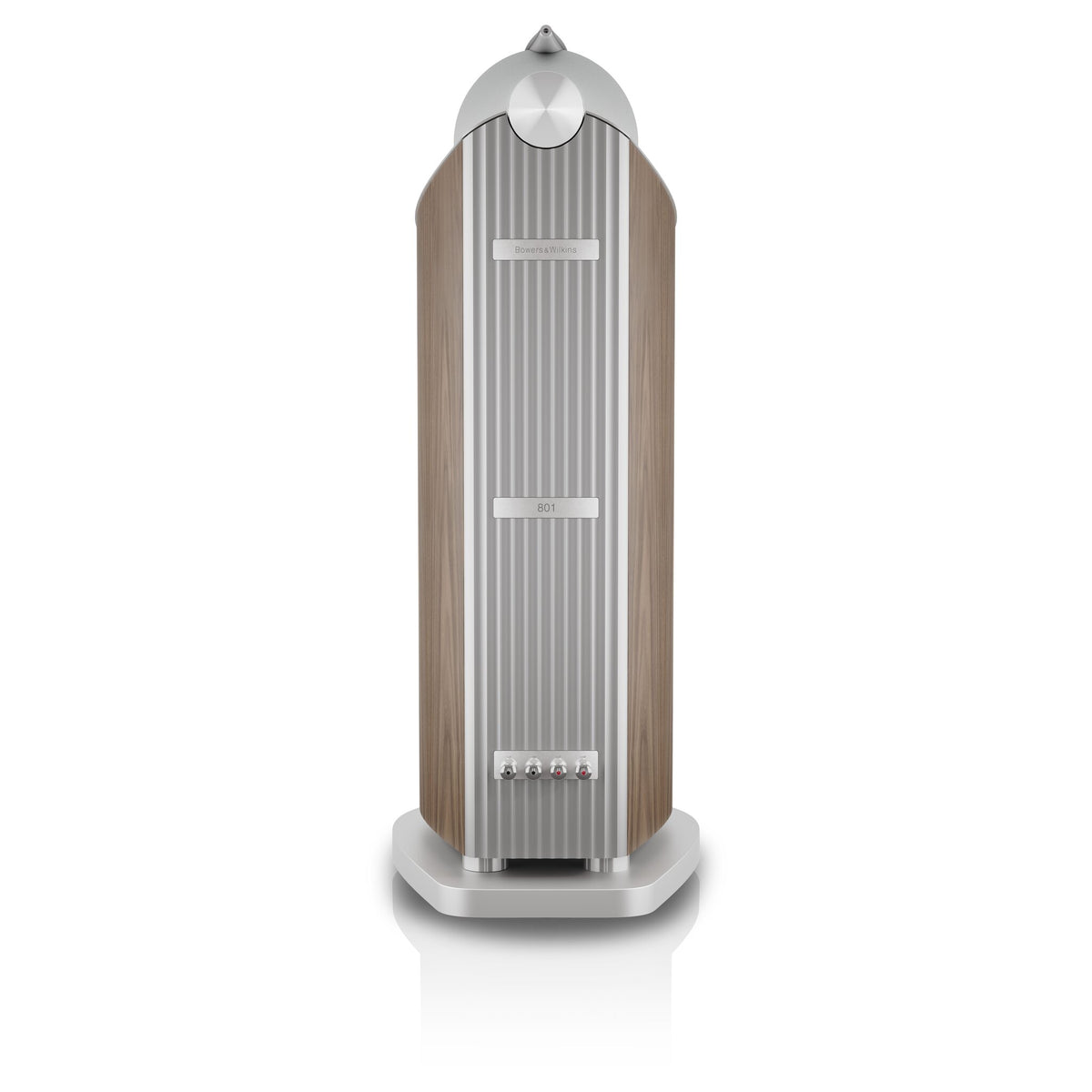Bowers & Wilkins 801 D5 in Light Walnut, rear view