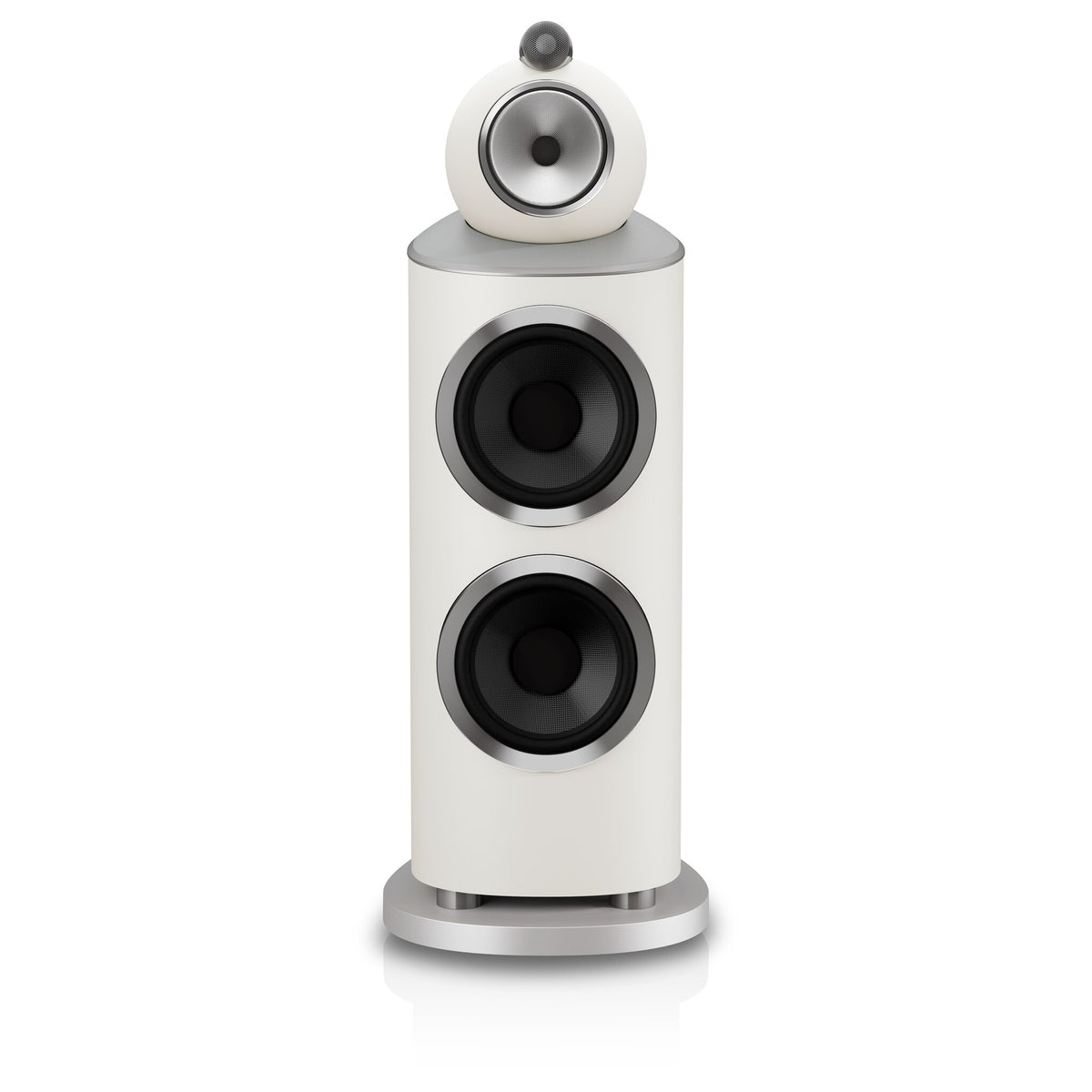 Bowers & Wilkins 801 D5 in Warm White, front view