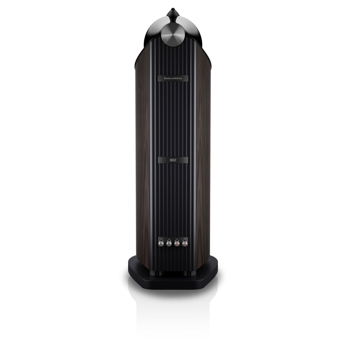 Bowers & Wilkins 802 D5 in Dark Walnut, rear view