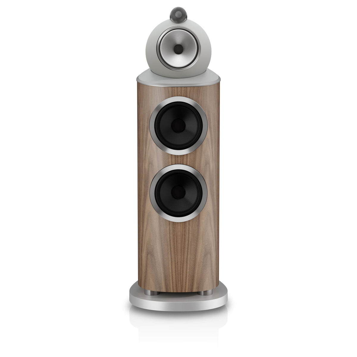 Bowers & Wilkins 802 D5 in Light Walnut, front view