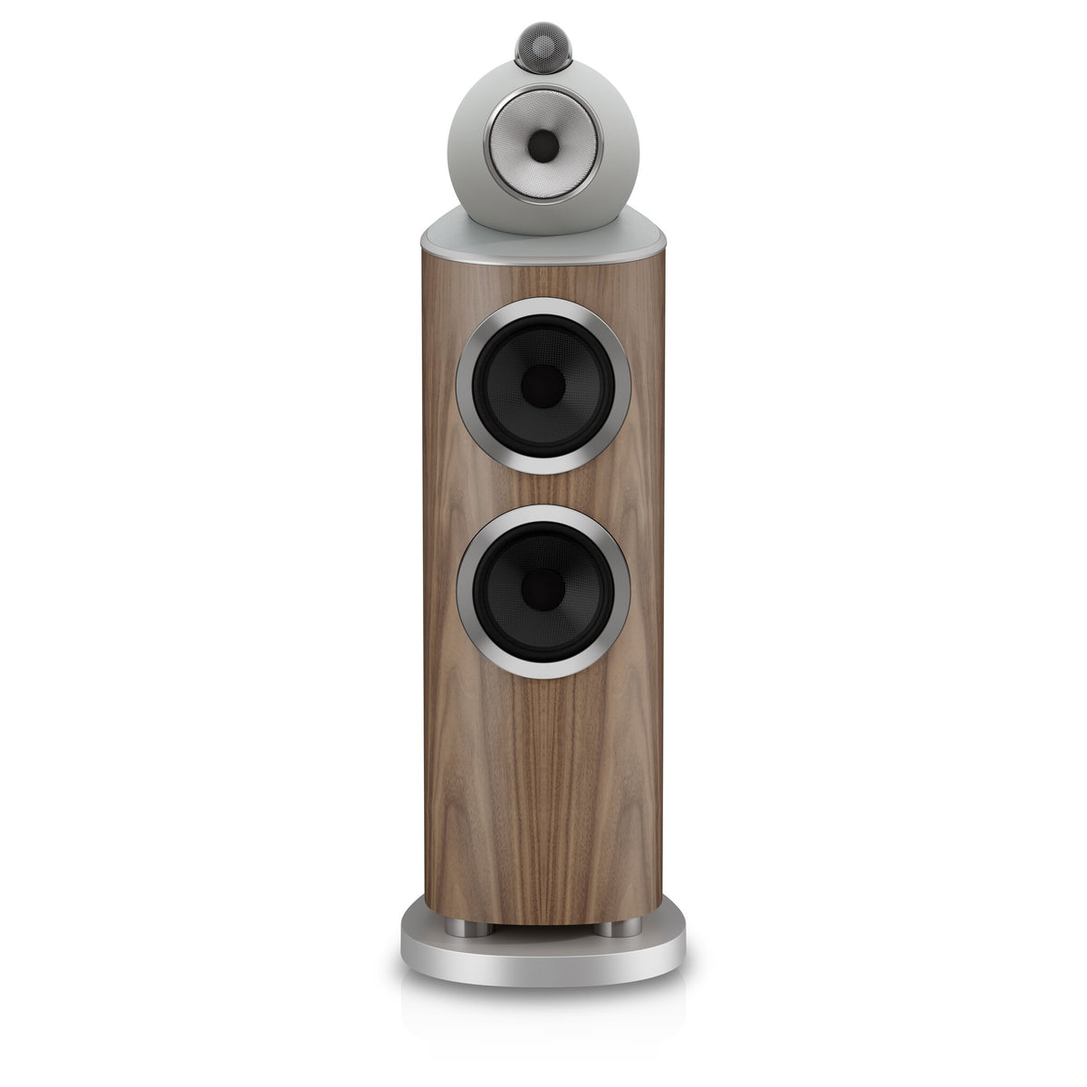 Bowers & Wilkins 803 D5 in Light Walnut, front view