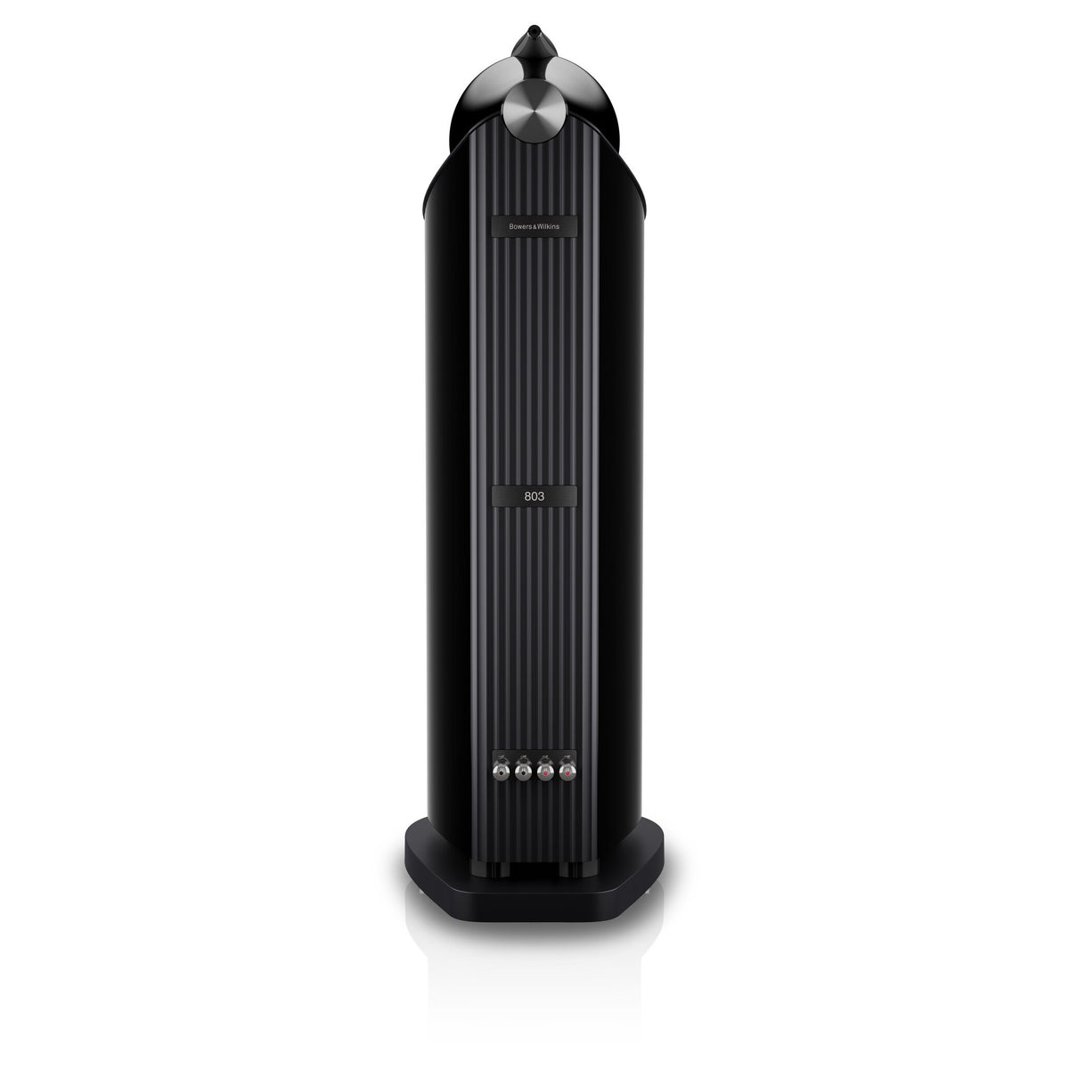 Bowers & Wilkins 803 D5 in Stealth Black, rear view