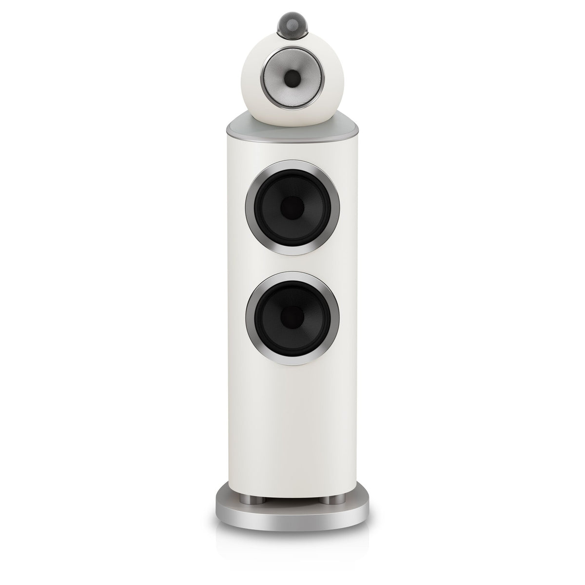 Bowers & Wilkins 803 D5 in Warm White, front view