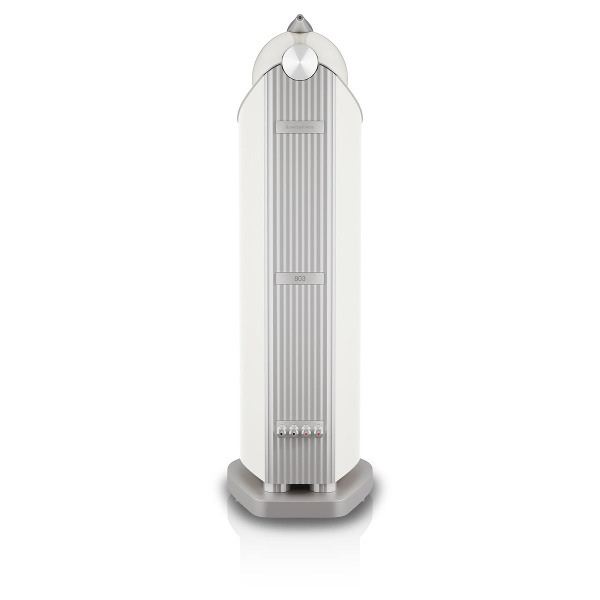 Bowers & Wilkins 803 D5 in Warm White, rear view