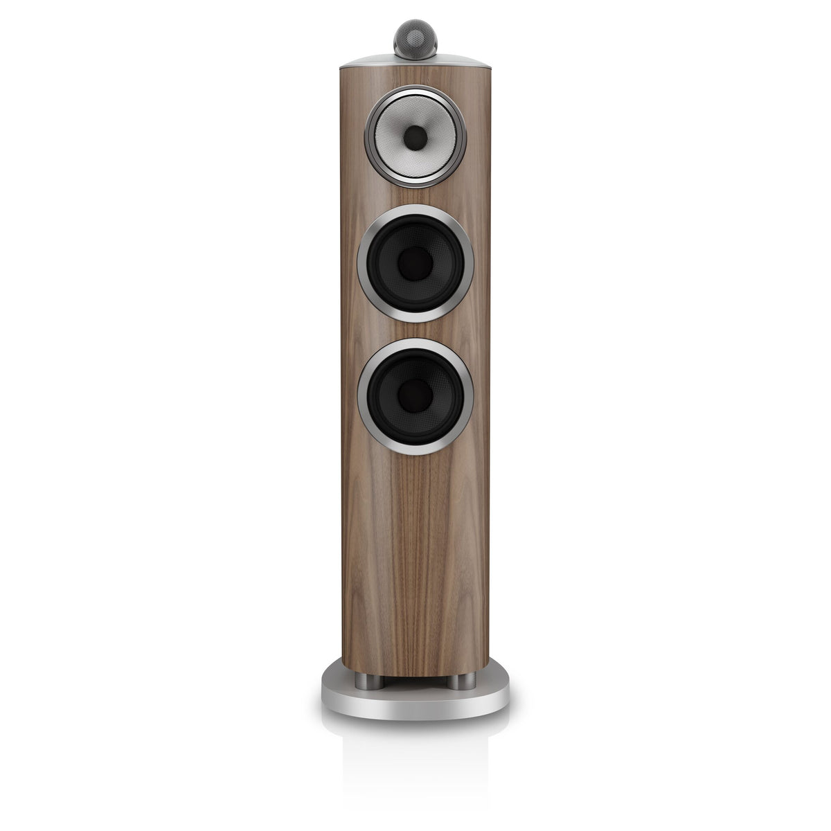 Bowers & Wilkins 804 D5 in Light Walnut, front view