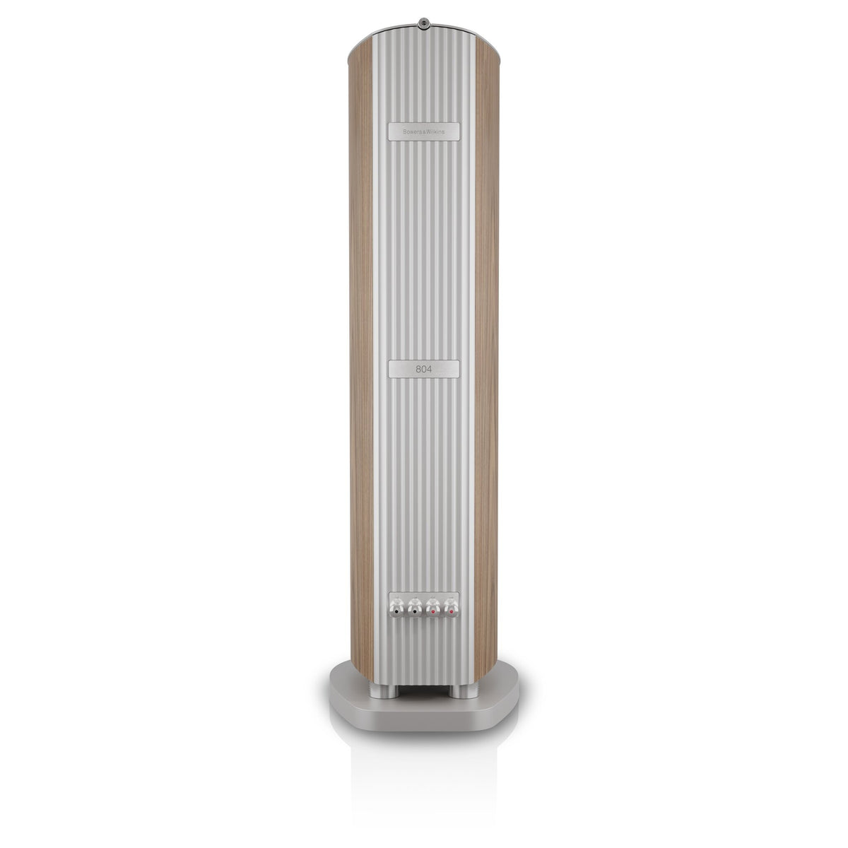 Bowers & Wilkins 804 D5 in Light Walnut, rear view