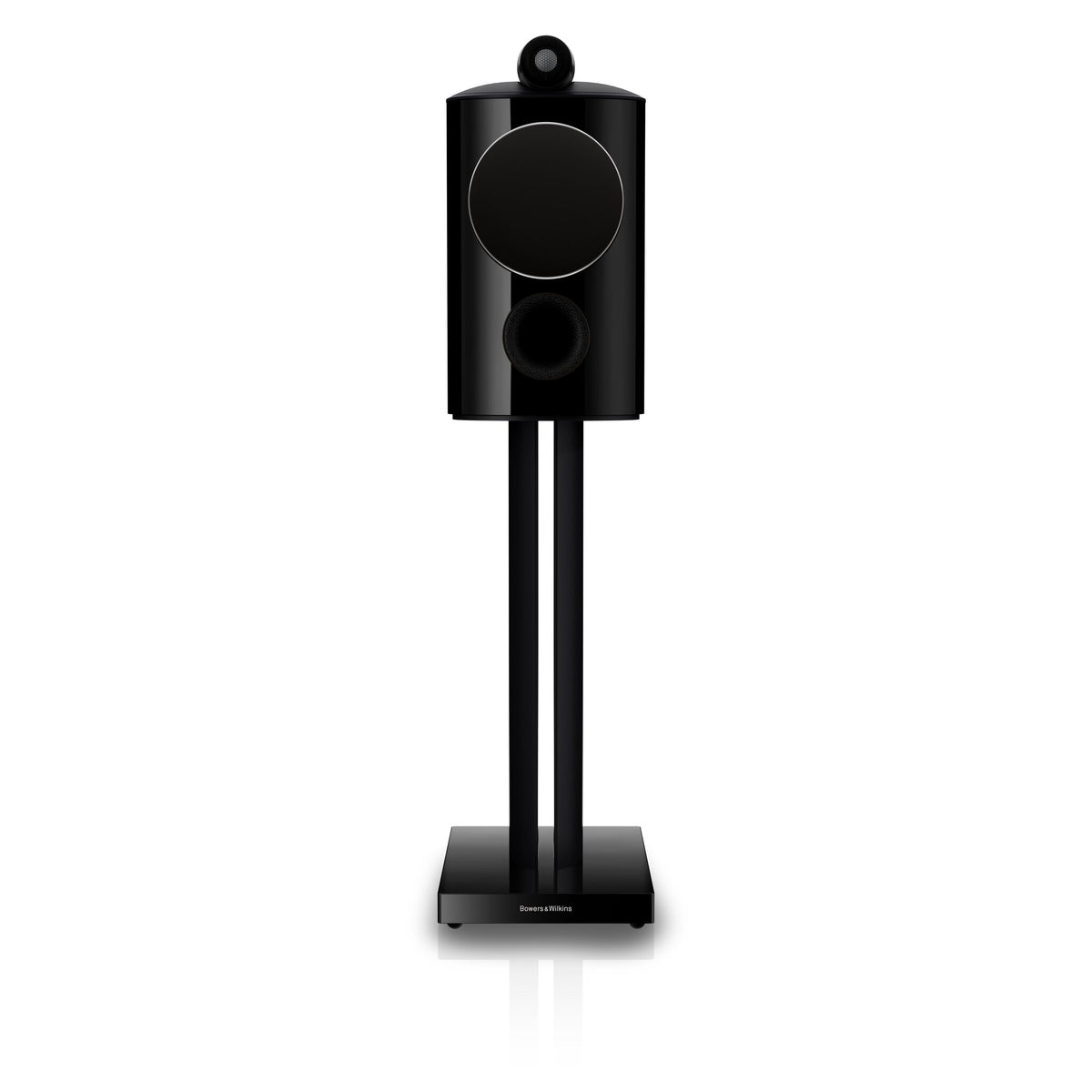 Bowers & Wilkins 805 D5 in Stealth Black, front view with grille