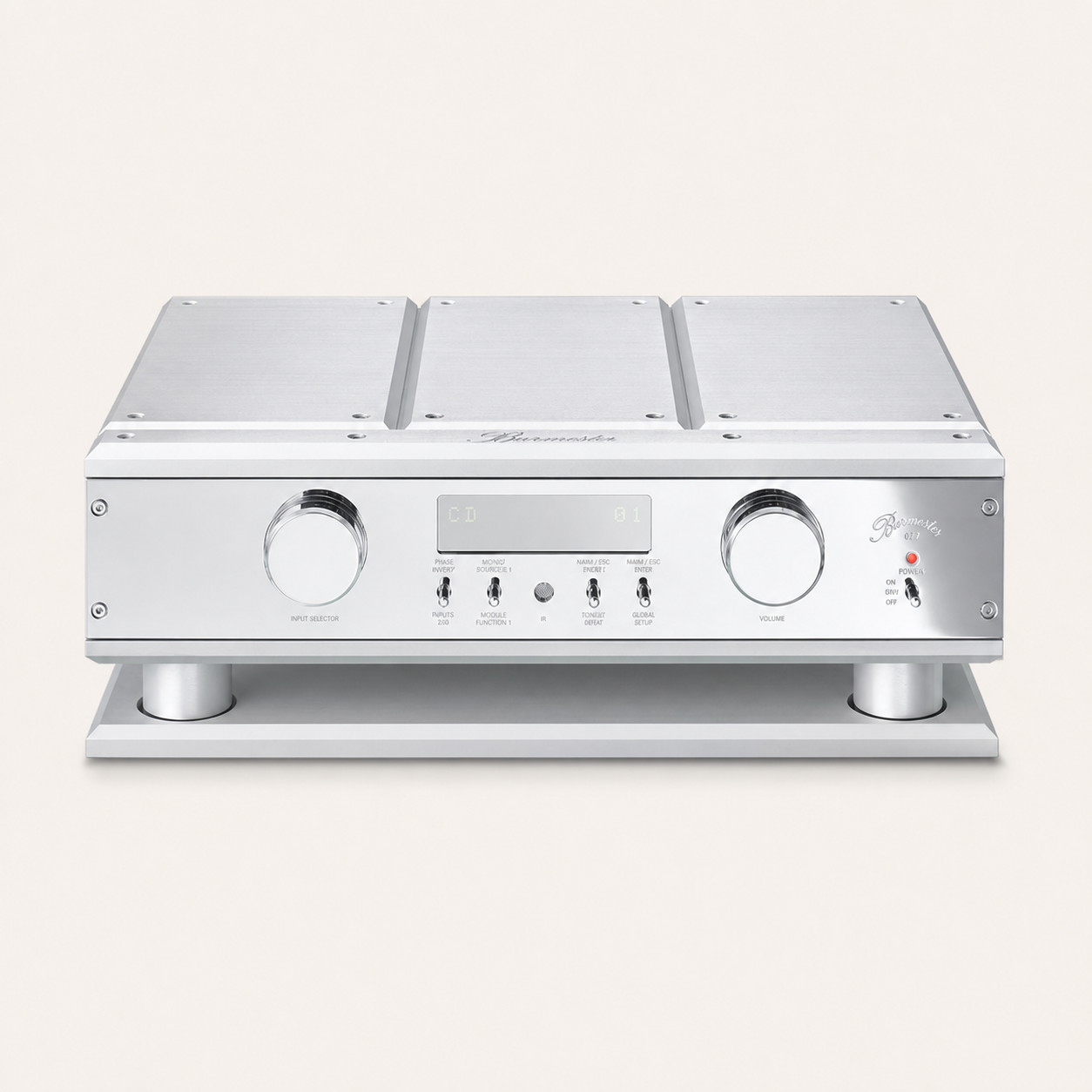 Burmester 077 Preamplifier on a warm-neutral background