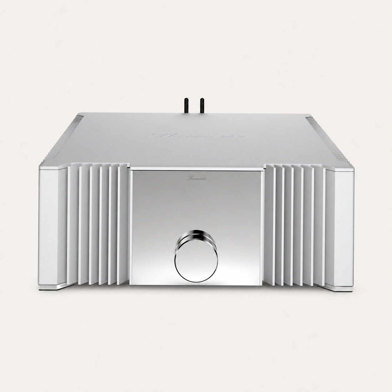 Burmester 232 Streaming Integrated on a warm-neutral background
