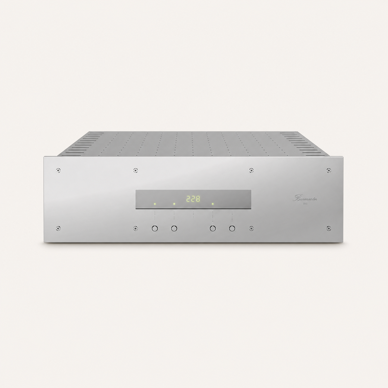Burmester 948 Power Conditioner on a warm-neutral background
