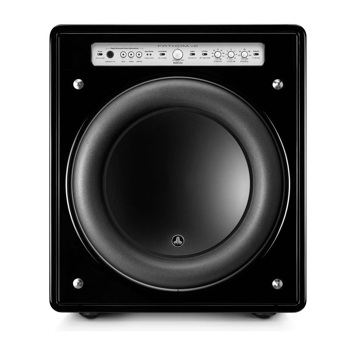 JL Audio Fathom f113v2 in Gloss Black, front without grille