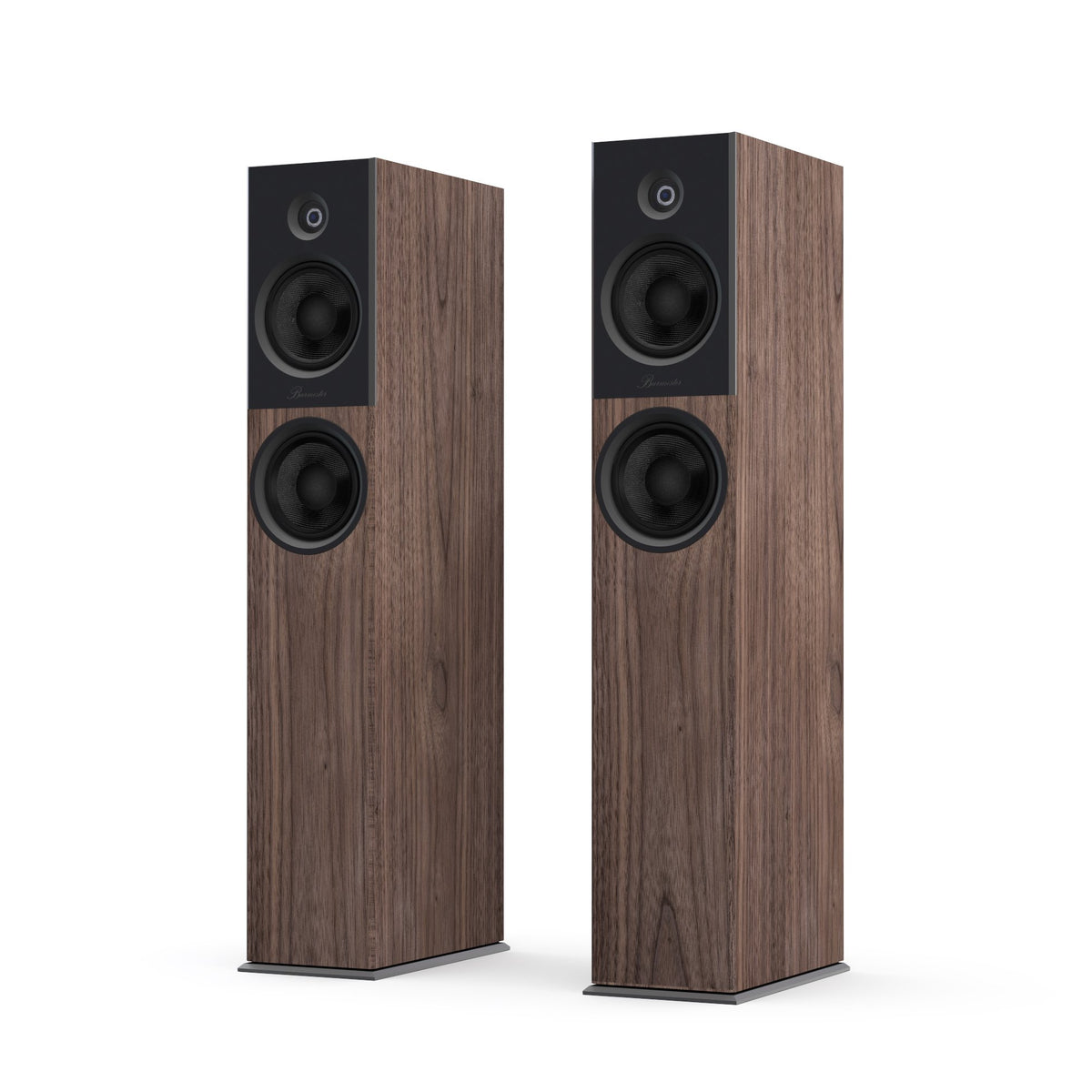 Burmester B18 walnut cabinet, black front