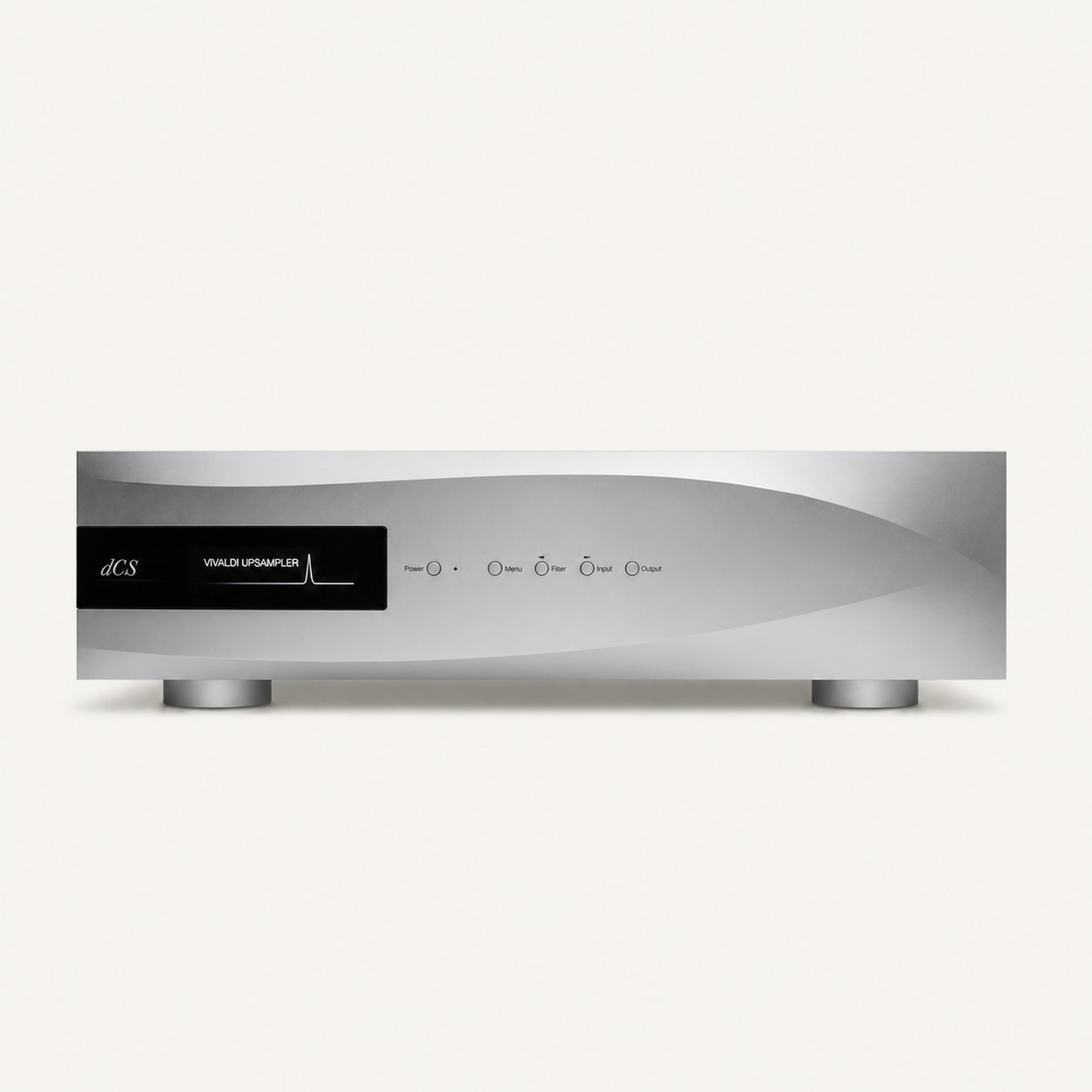 dCS Vivaldi Upsampler, straight-on front view on a warm-neutral background
