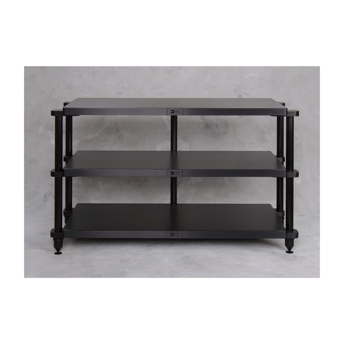 EXRD-1942 Double-Wide Three-Shelf Rack in black finish