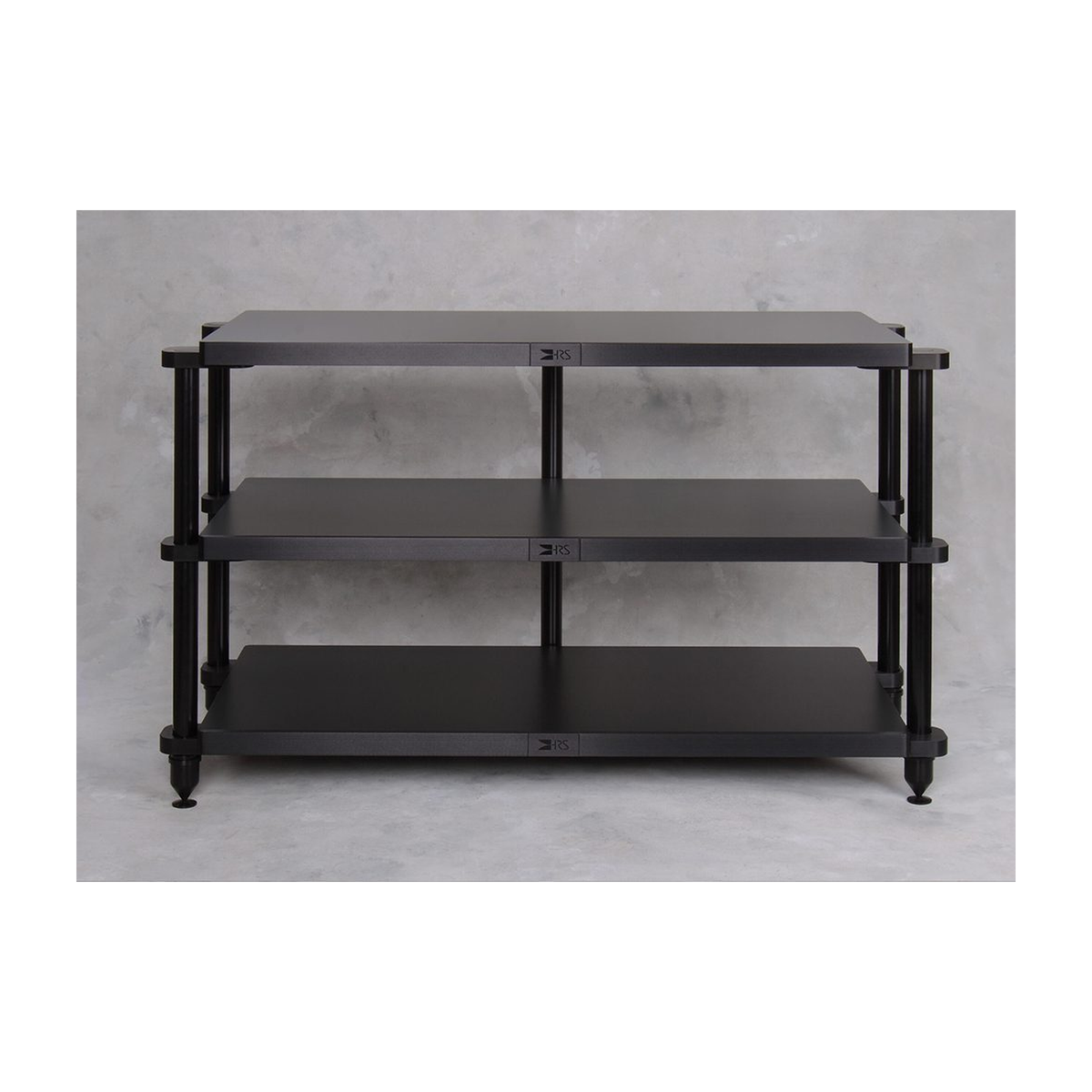 EXRD-1942 Double-Wide Three-Shelf Rack in black finish