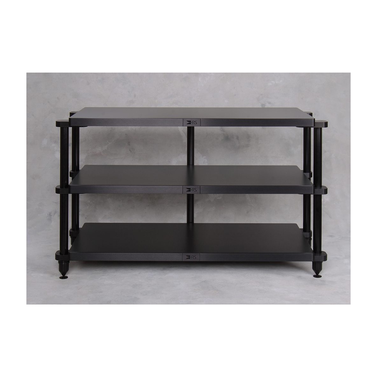 EXRD-1942 Double-Wide Three-Shelf Rack in black finish