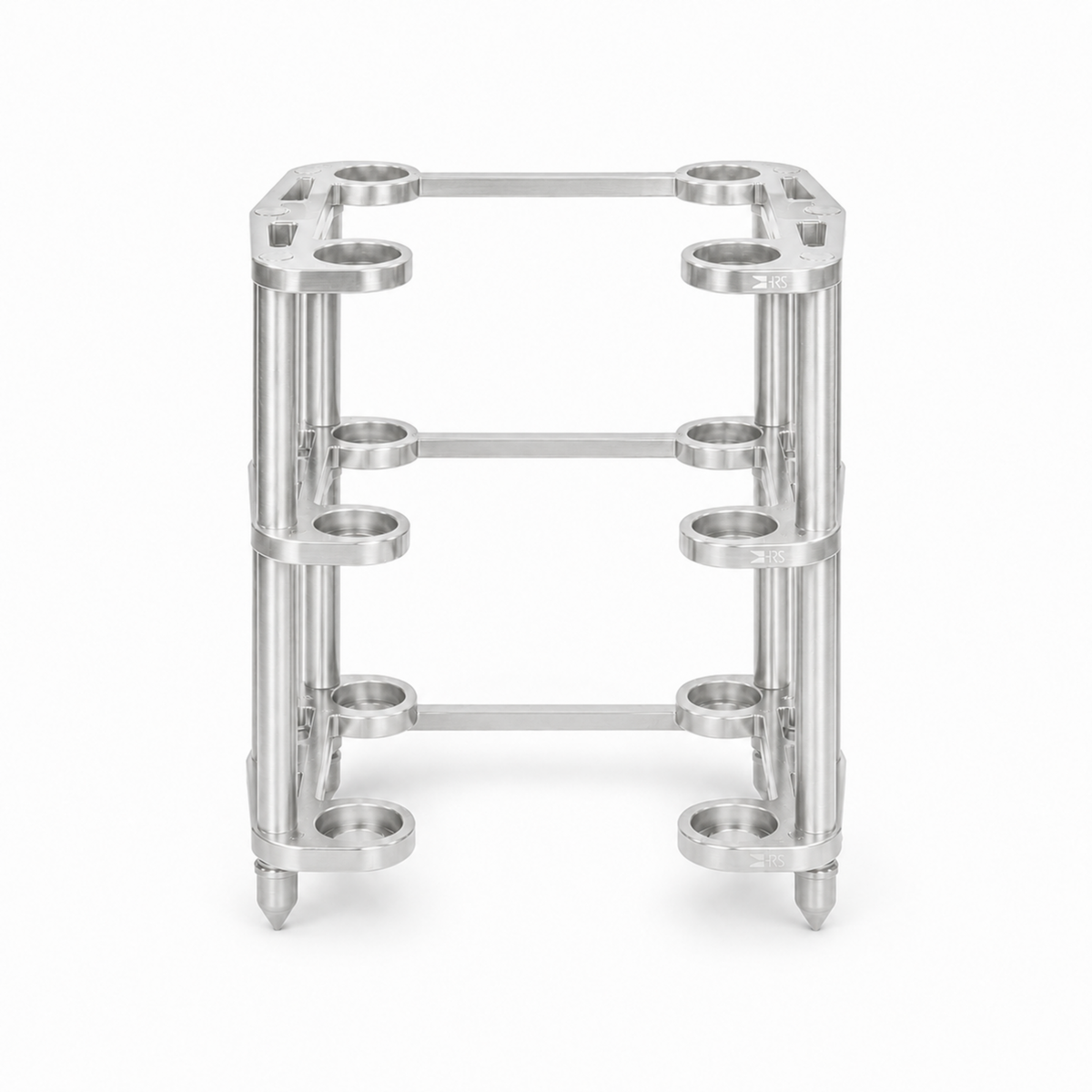 SXR-1921 Three-Level Empty Frame in silver finish without isolation platforms