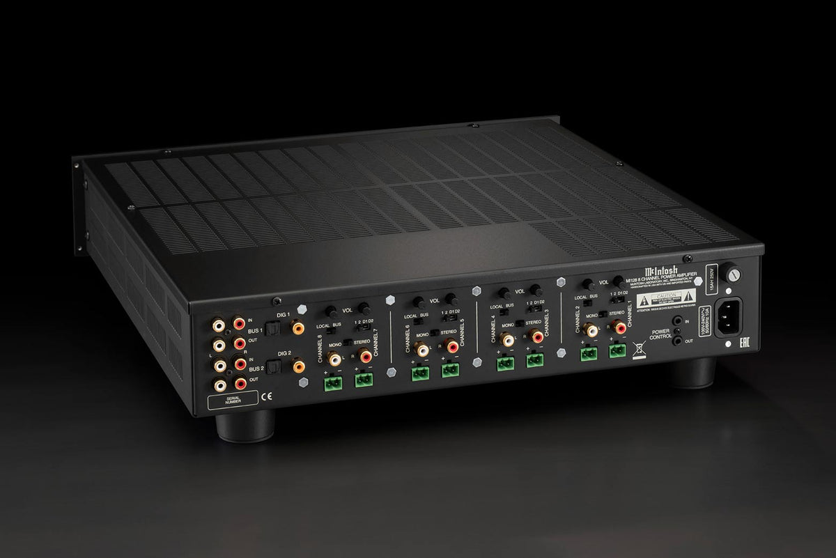 McIntosh MI128 8-Channel Digital Amplifier - 120Wx8 (High-Performance Class D)