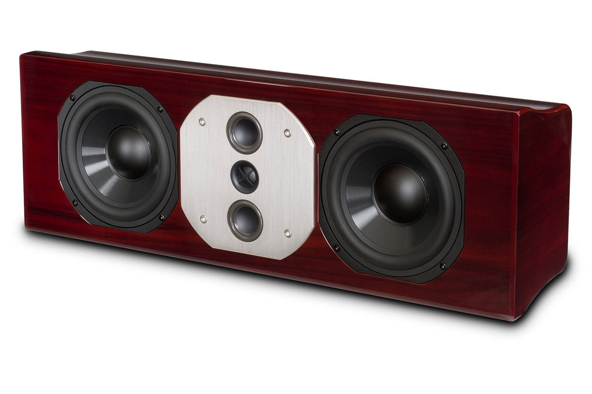 McIntosh LCR80 in Rosewood, angle view without grille
