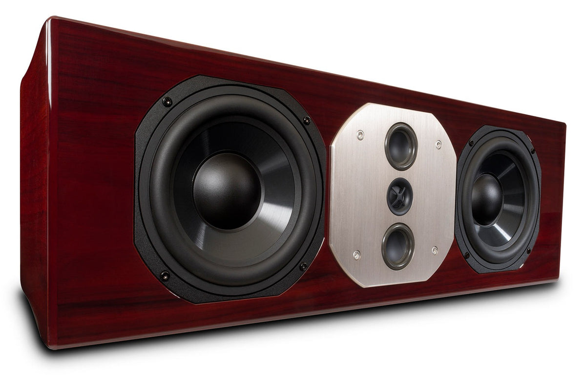 McIntosh LCR80 in Rosewood, low angle view without grille