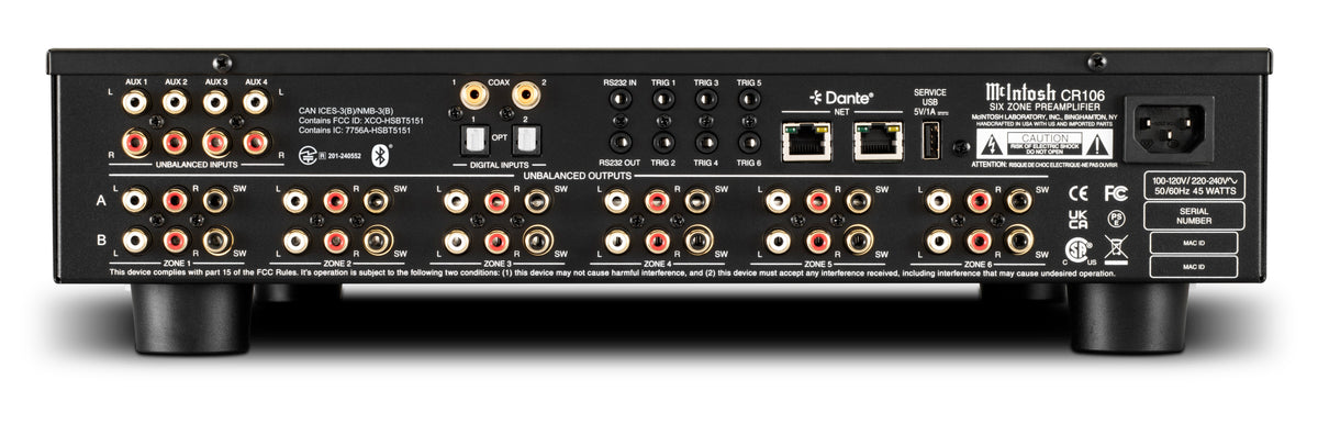 McIntosh CR106 Back