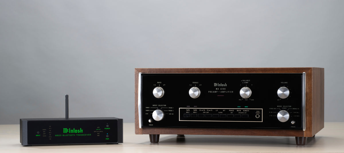 McIntosh MB25 with vintage unit side by side