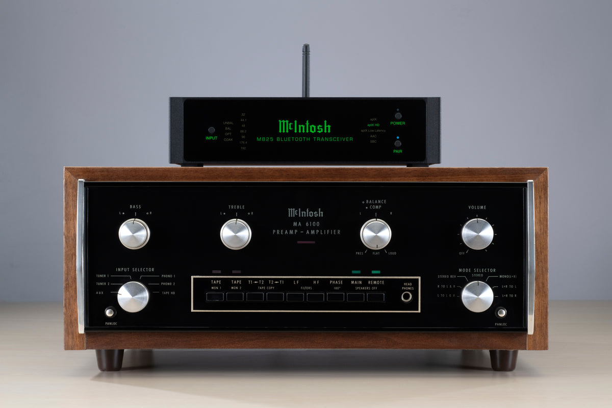 McIntosh MB25 with vintage unit stacked