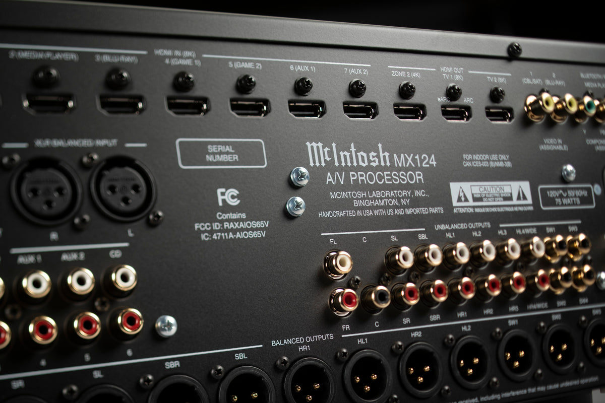 McIntosh MX124 Back Close Up