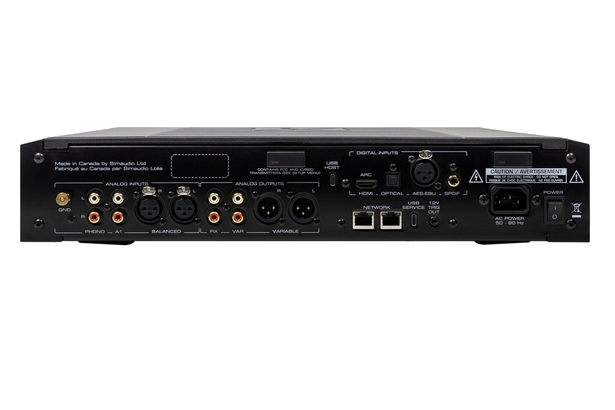 MOON 491 - rear panel and connections
