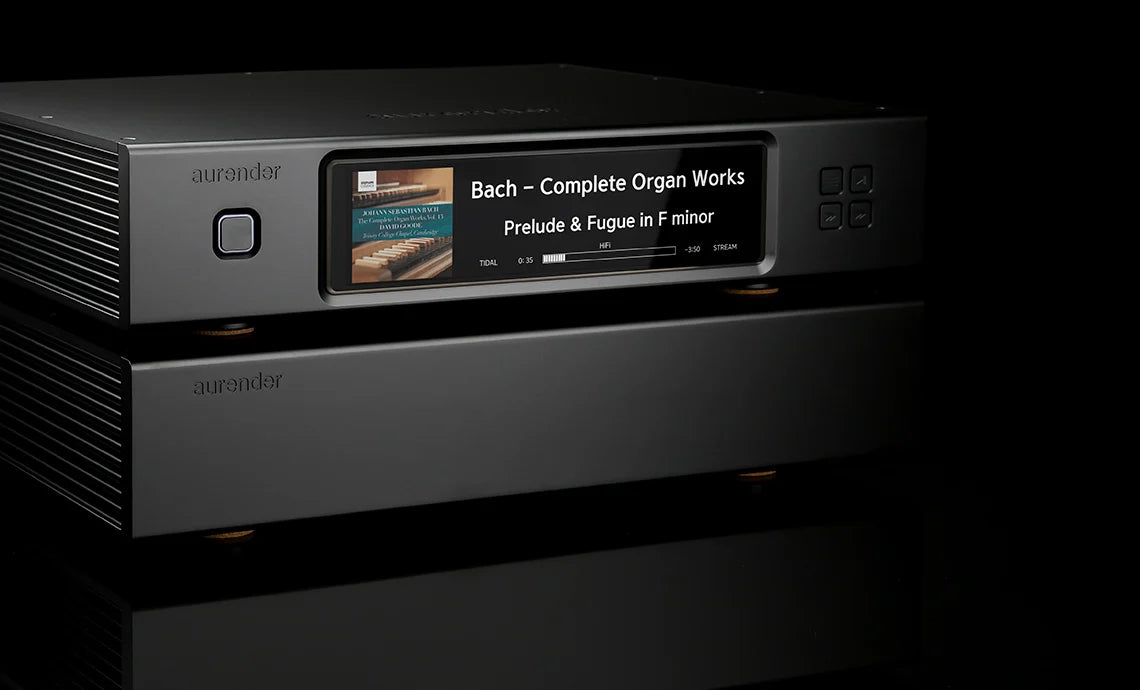 Aurender N30SA High-End Digital Transport with Master Clock Input &amp; Dual-Chassis Design