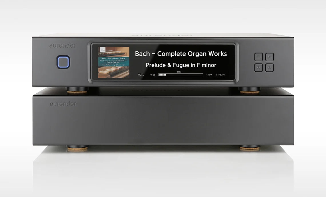Aurender N30SA High-End Digital Transport with Master Clock Input &amp; Dual-Chassis Design