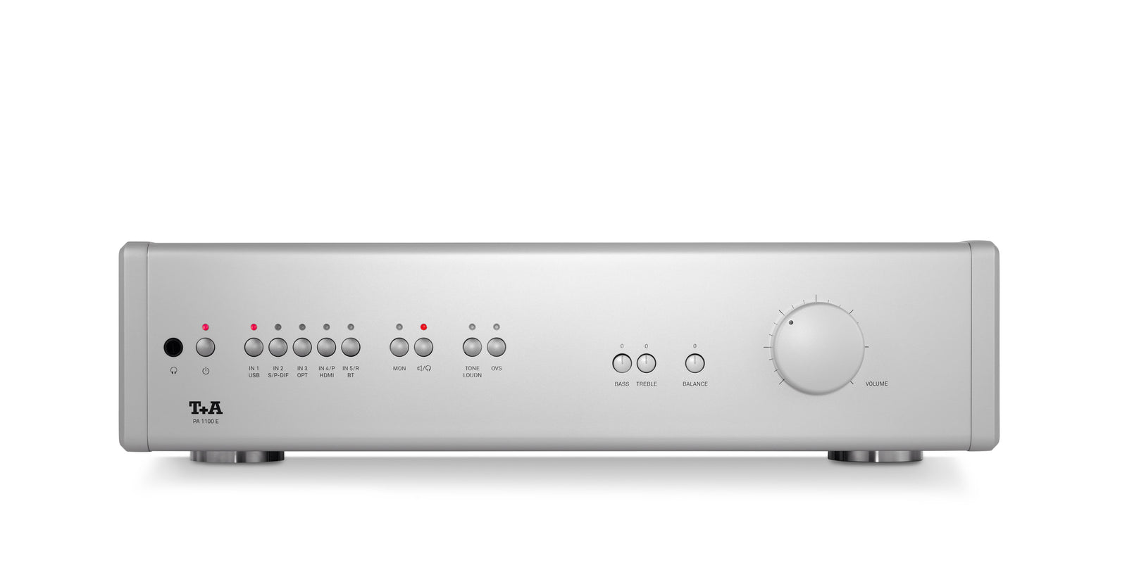T+A PA 1100 E Integrated Amplifier with High-Fidelity DAC, Digital and Analog Inputs, HDMI, Bluetooth aptX - 2 x 250W per Channel